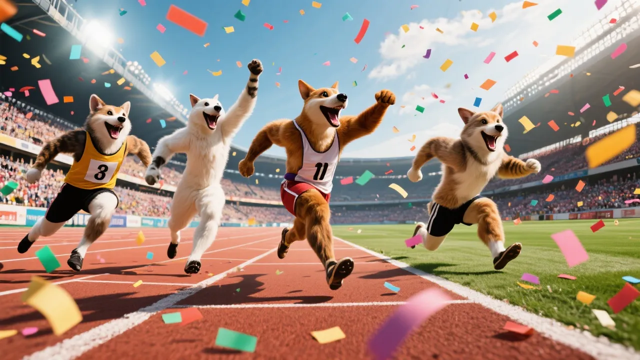 动物运动会主视觉